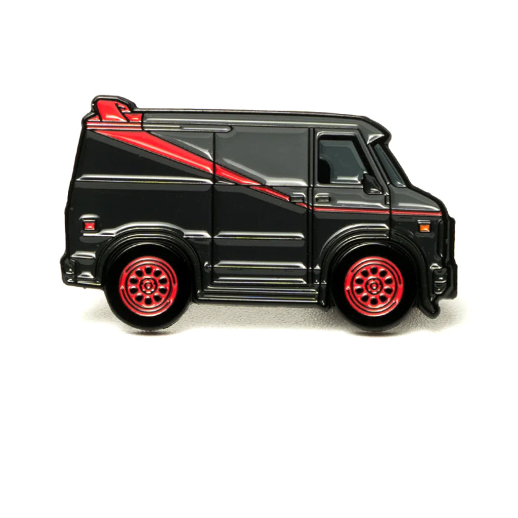 Soft enamel lapel pin inspired by the iconic A-Team van