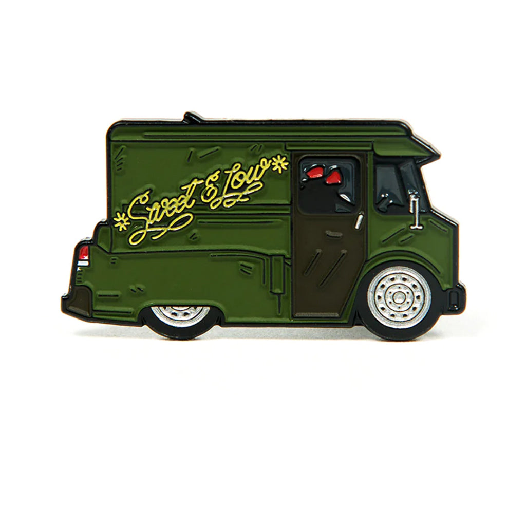 Soft enamel lapel pin inspired by the iconic Sweet & Low van