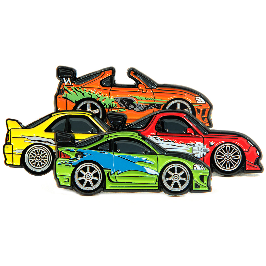 Leen Customs 2 fast 2 online furious Evo & Eclipse pins set