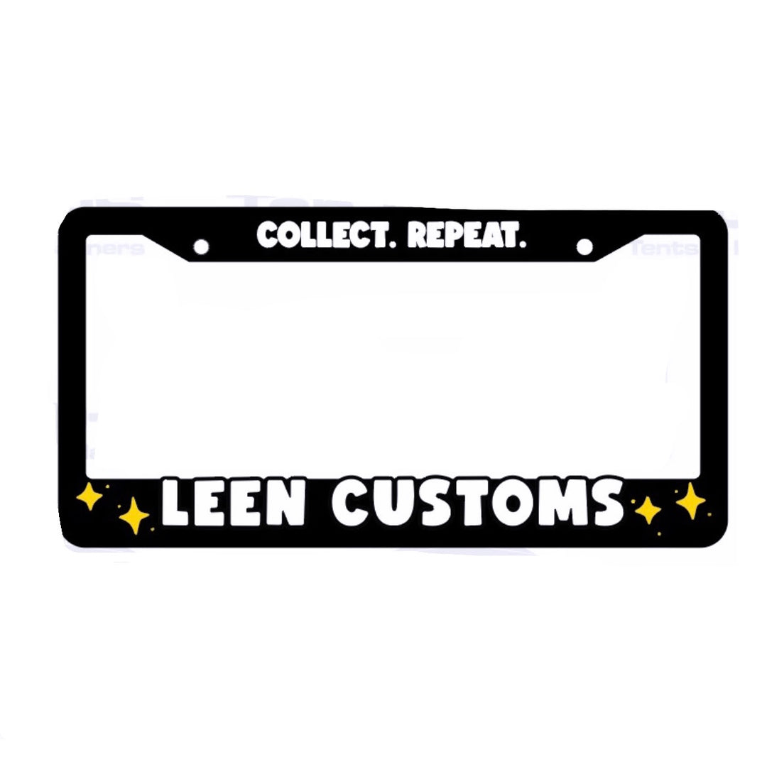 Leen Customs Universal plate frame.  Collect. Repeat.  