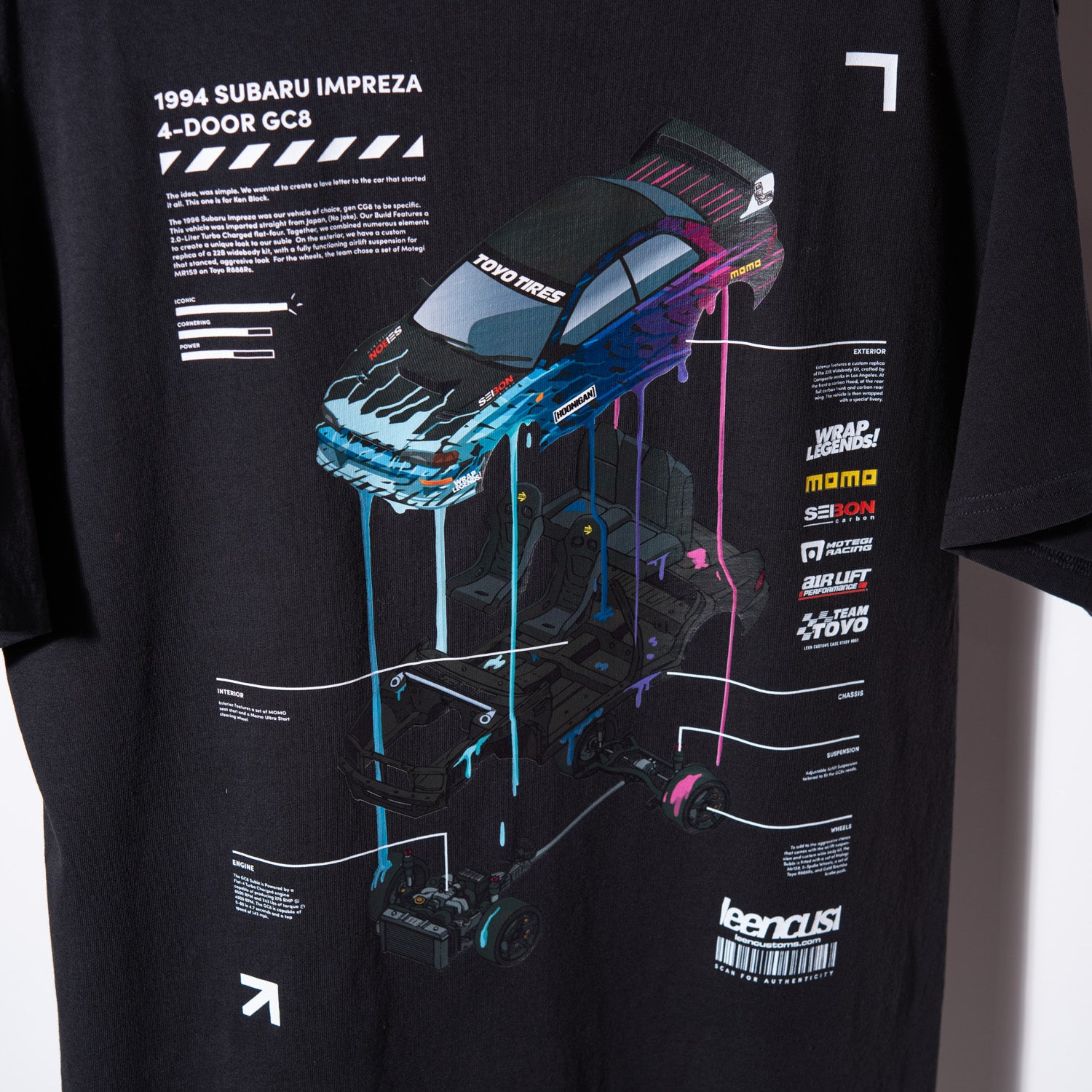 LC "SEMA GC8" Staple Tee - Black