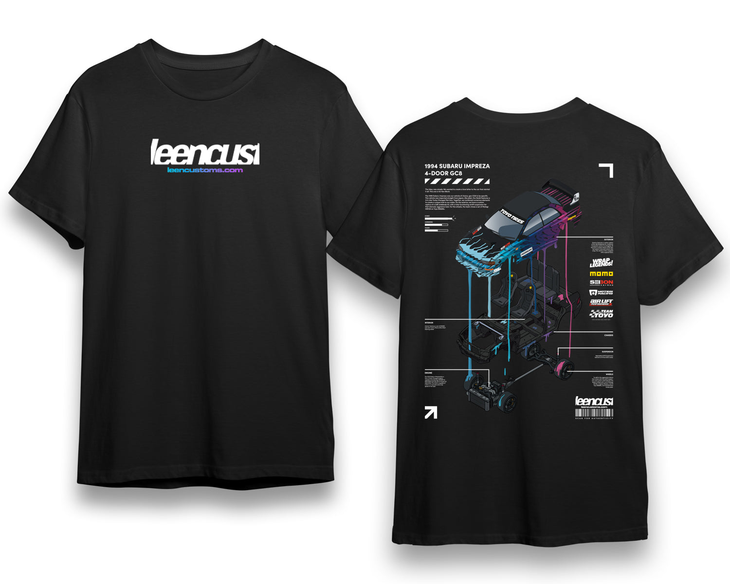 LC "SEMA GC8" Staple Tee - Black