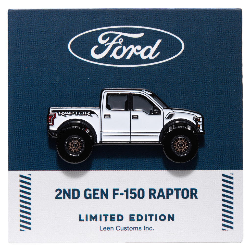 Ford Raptor Pin Enamel Ford - F150 Raptor White – Leen Customs
