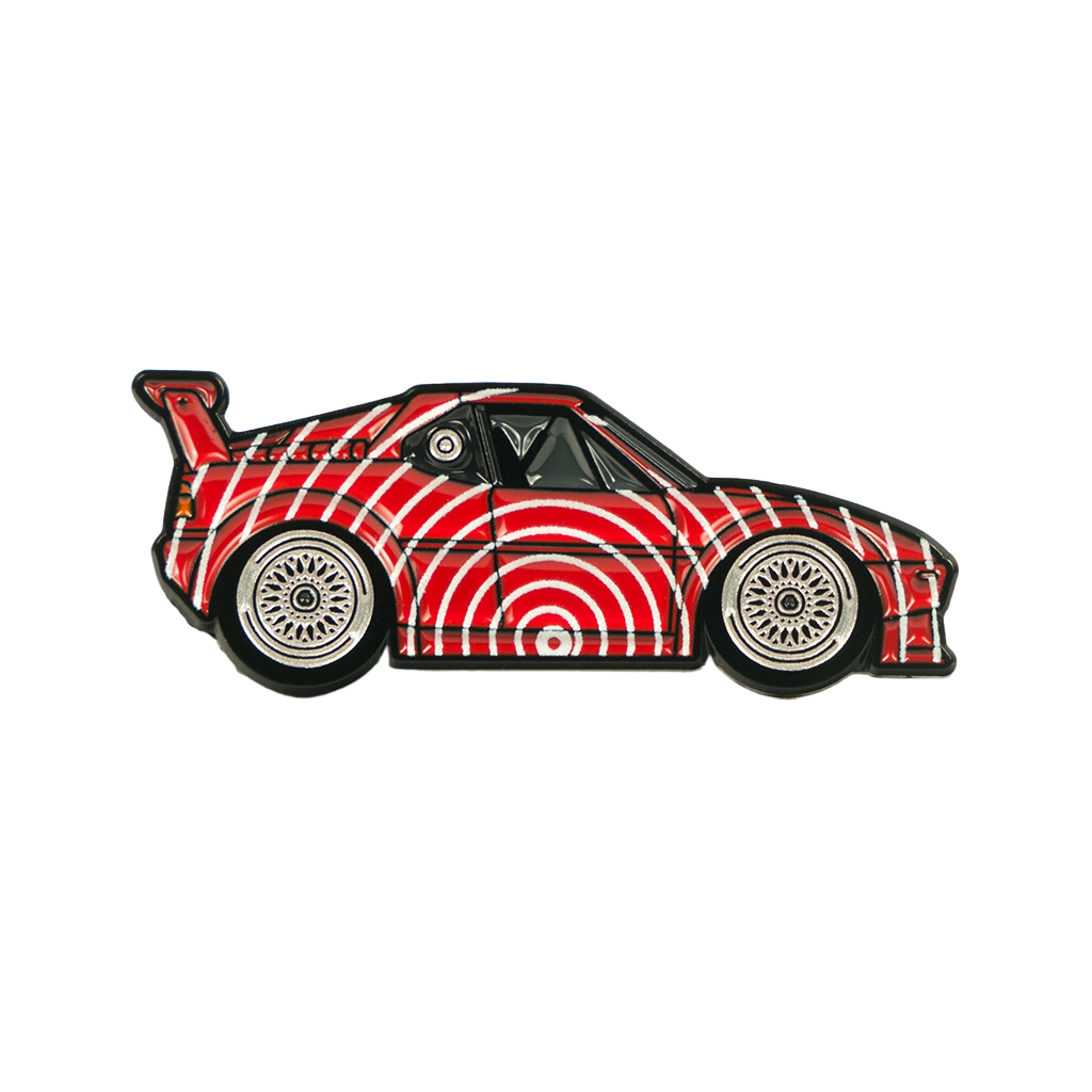 Leen Customs Soft enamel lapel pin of the iconic M1 Procar.