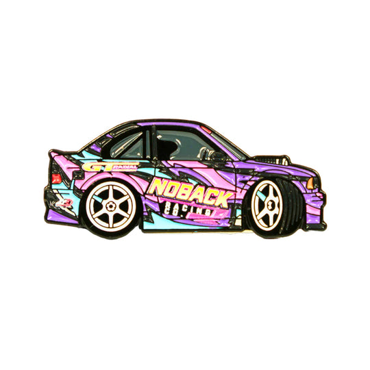 Soft enamel lapel pin, An exclusive partnership with @formuladrift highlighting some of the PRO cars of the 2023 championship series. This item is officially licensed by © 2023 Drift Cave. Build: BMW E46 Nick Noback