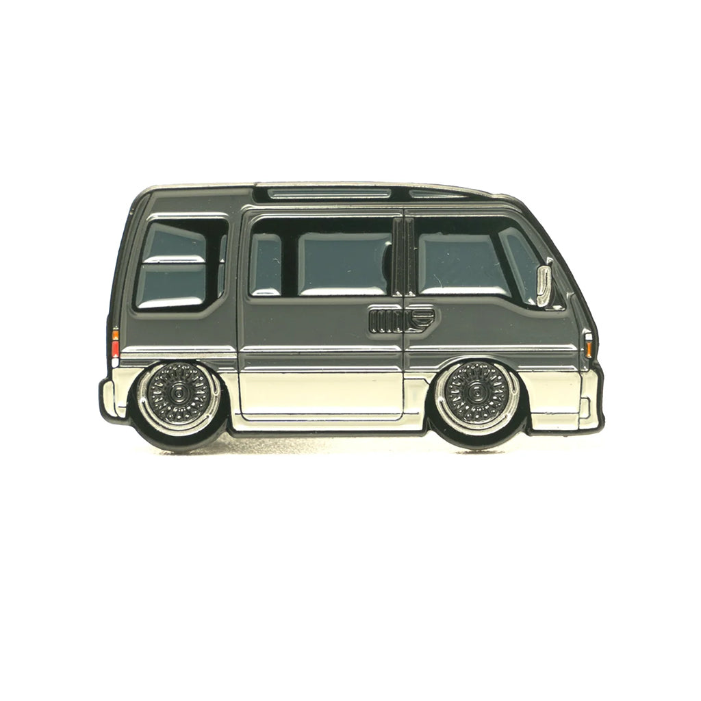 Soft enamel lapel pin of a Subaru Sambar