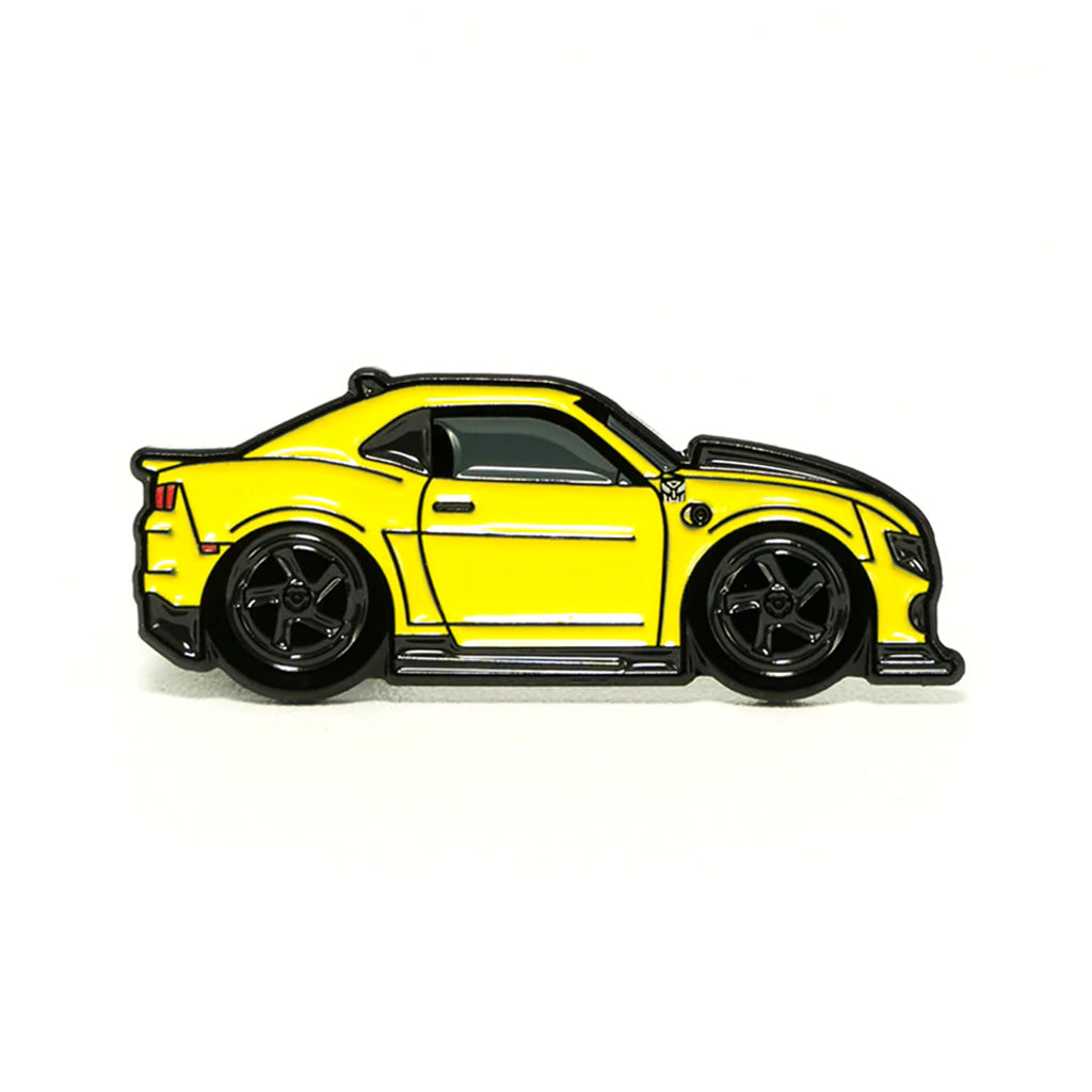 Soft enamel lapel pin inspired by the iconic Z28 Camaro "Bee"