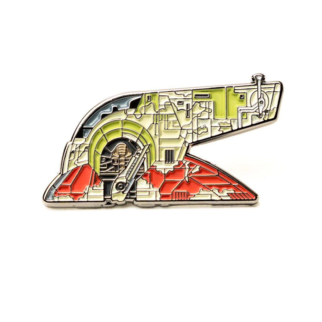 A Slave 1 inspired soft enamel lapel pin