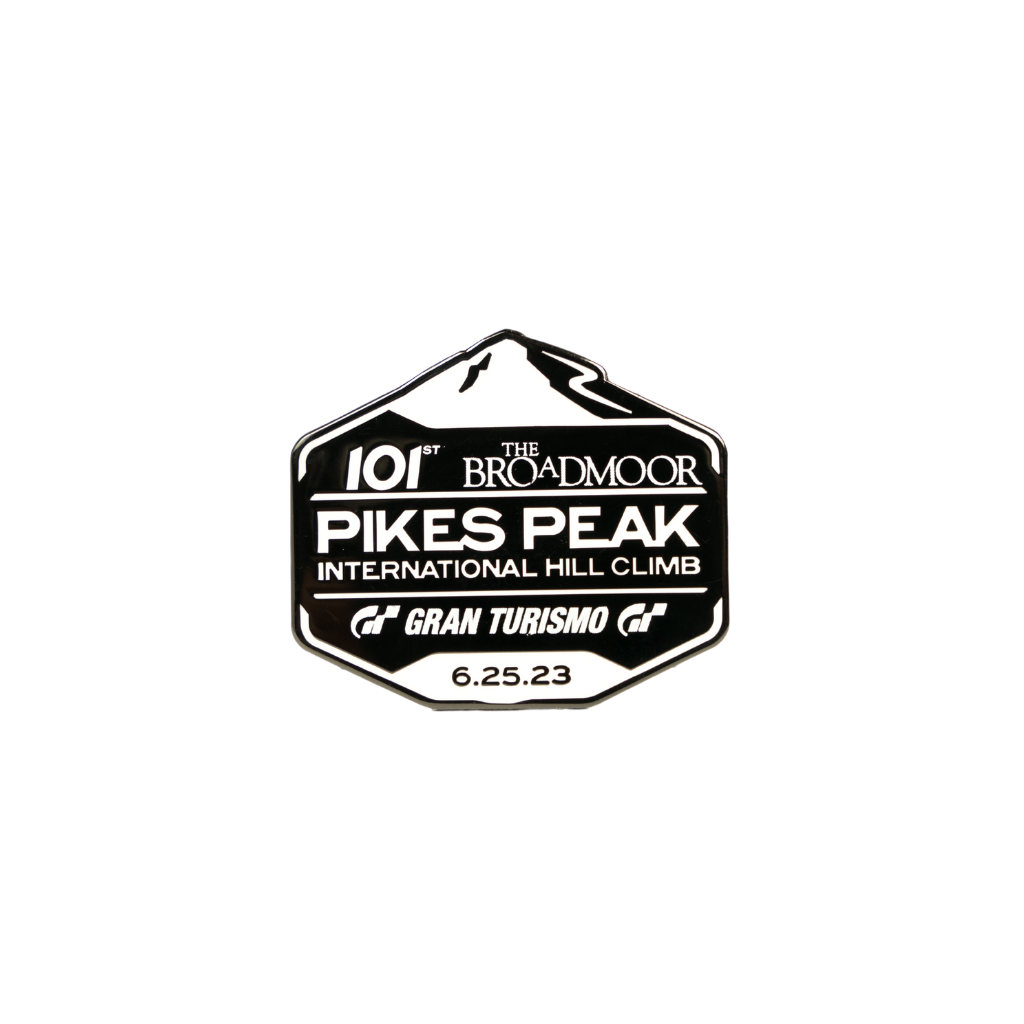 Soft enamel PPIHC Logo lapel pin, An exclusive partnership with @pikespeakhillclimb highlighting the annual hill climb