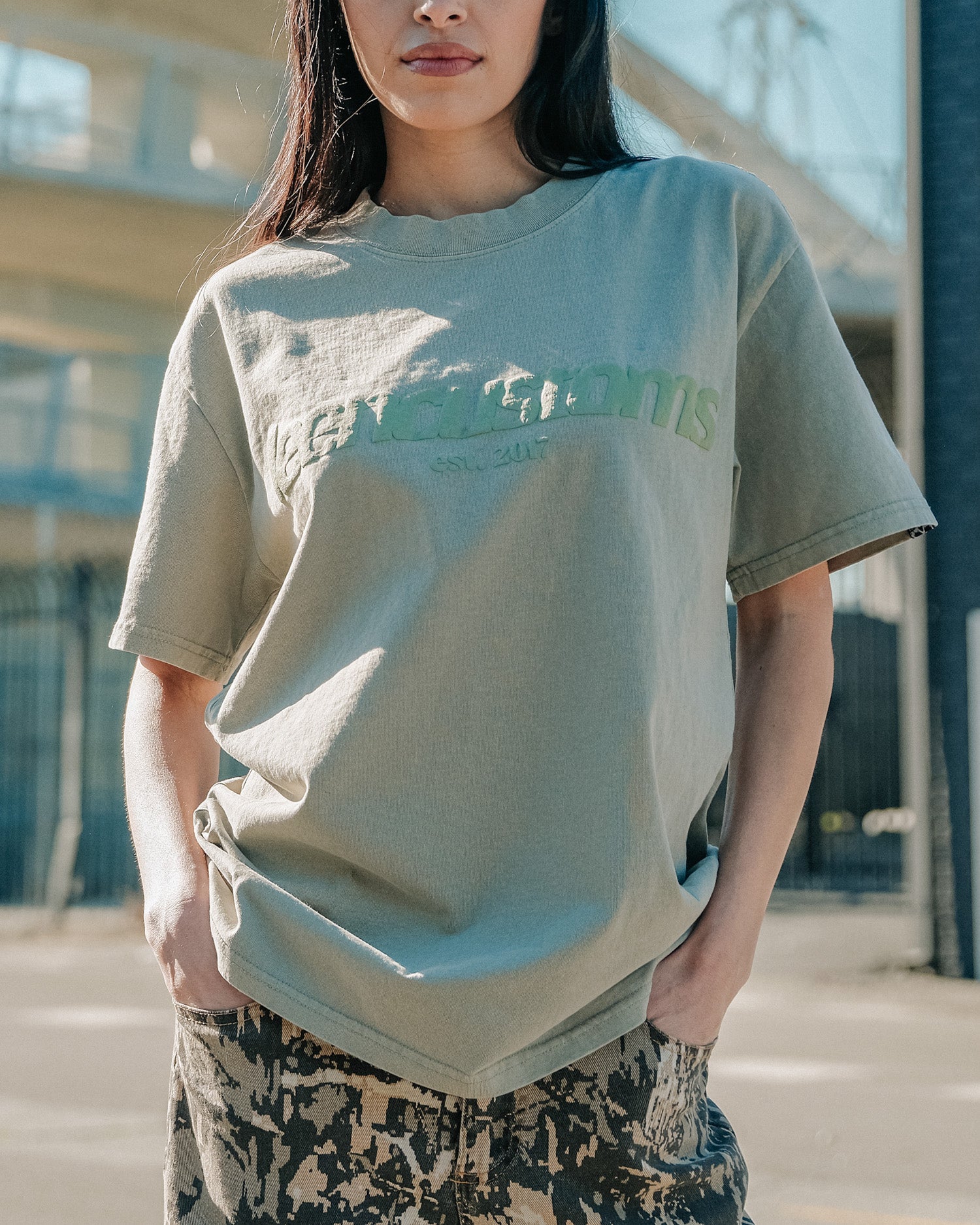 LC "LOGO" Heavy Tee - Faded Jade