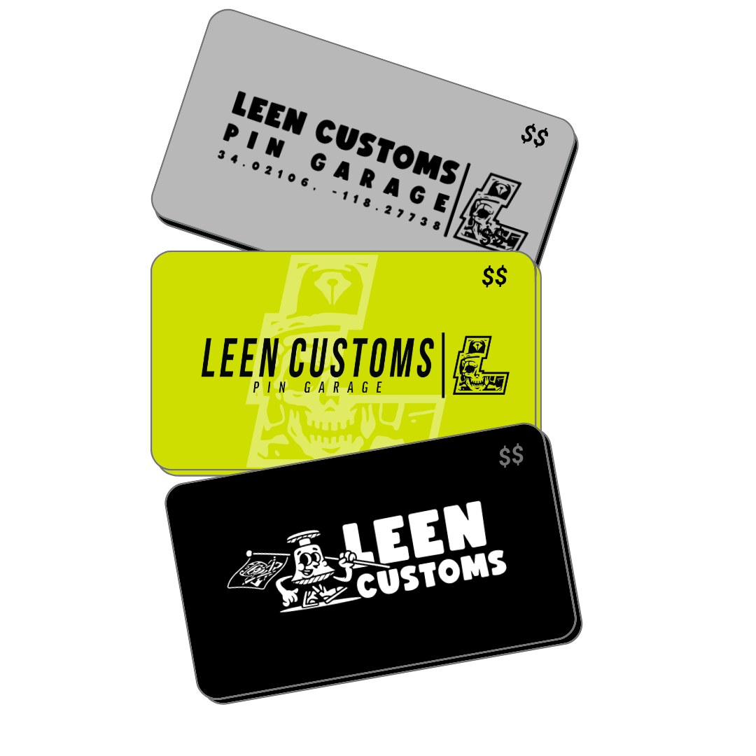 The Official Leen Customs digital gift card. REDEEMABLE ONLINE ONLY